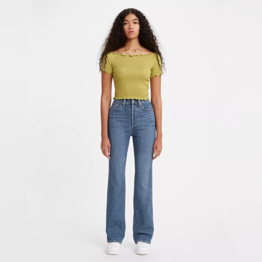 Levi’s Ribcage Bootcut Jeans in Summer Slide 26 High Rise